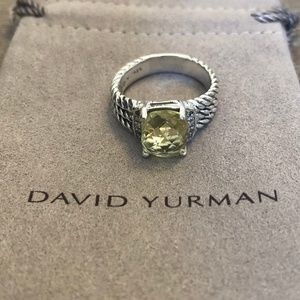 David Yurman Petite Wheaton Ring Lemon Citrine - 6
